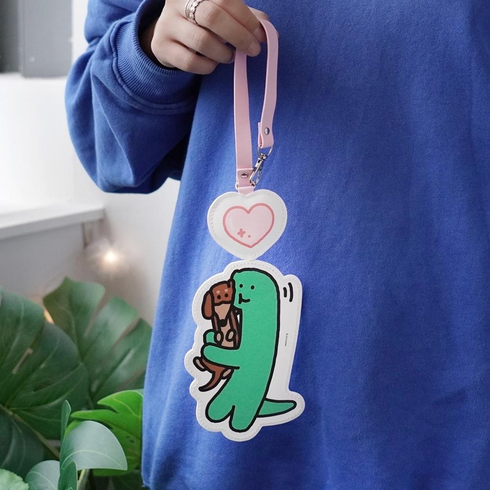 ʜᴀʀᴜᴅᴀɪʟʏ🌙 現貨｜JOGUMAN 小畹龍 恐龍PU票卡夾(抱抱款/朝陽款)-細節圖2