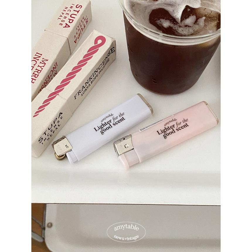 ʜᴀʀᴜᴅᴀɪʟʏ🌙  部分有貨 ｜amytable 粉嫩色系質感打火機-細節圖7