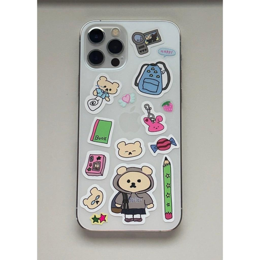 ʜᴀʀᴜᴅᴀɪʟʏ🌙 預購｜Mazzzzy Deco Sticker 熊熊 星星 造型貼紙 裝飾貼紙-細節圖7