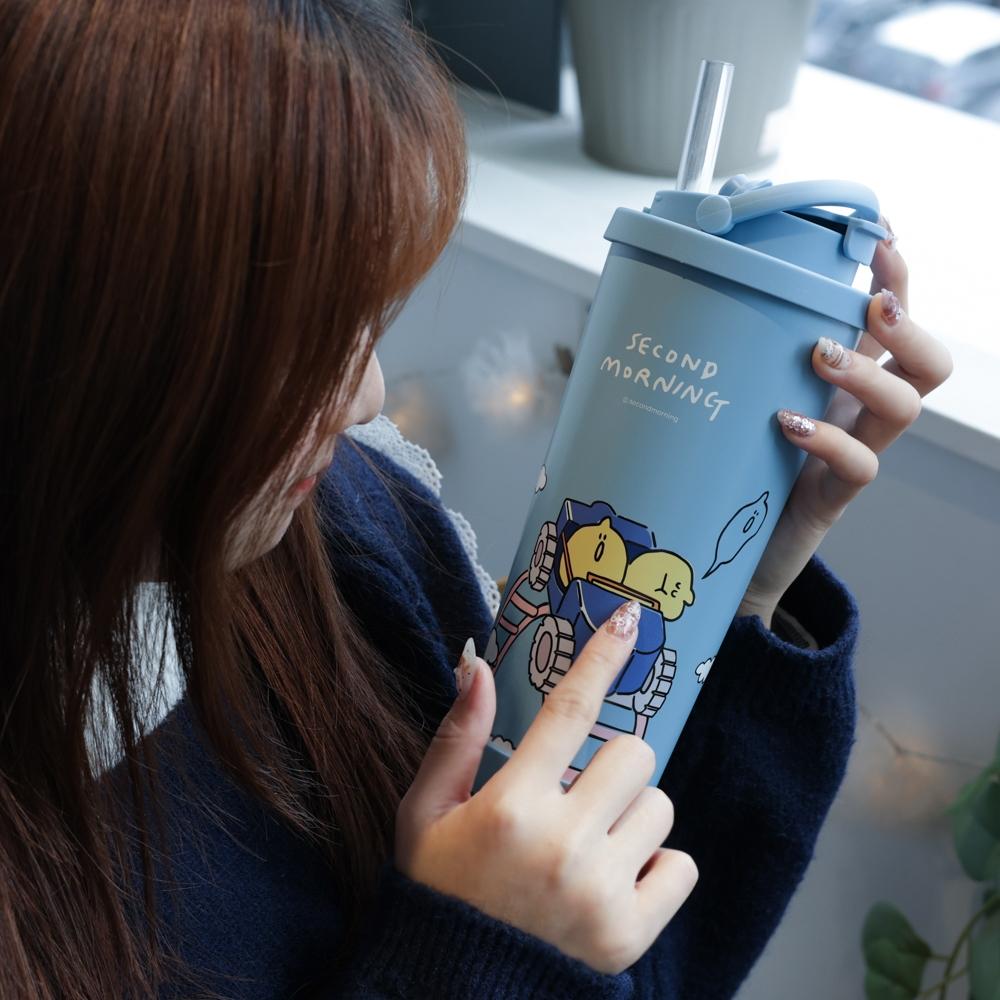 ʜᴀʀᴜᴅᴀɪʟʏ🌙 現貨｜Second Morning-不鏽鋼環保杯(幸運款/雲霄飛車款)-細節圖3