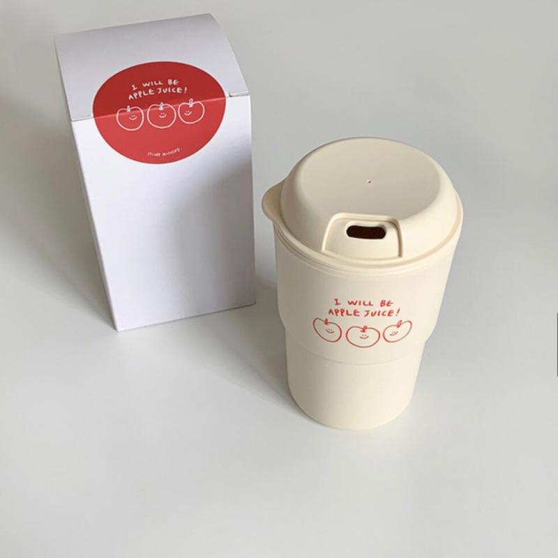 ʜᴀʀᴜᴅᴀɪʟʏ🌙 部分有貨｜Second morning 檸檬蘋果地瓜 透明隨手杯 環保杯 500ml 350ml-細節圖8