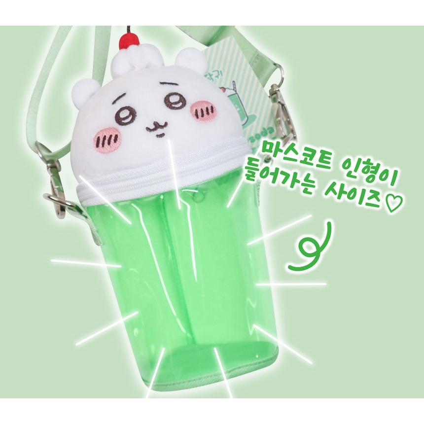ʜᴀʀᴜᴅᴀɪʟʏ🌙 預購｜韓國文創 Chiikawa 吉伊卡哇冰淇淋蘇打造型包 小八 烏薩奇側背包 收納包-細節圖5