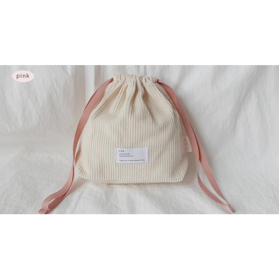 ʜᴀʀᴜᴅᴀɪʟʏ🌙  現貨｜UOE 素面燈心絨系列束口包 束口袋 收納包 旅行收納袋 共三款-細節圖7
