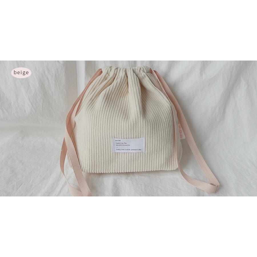 ʜᴀʀᴜᴅᴀɪʟʏ🌙  現貨｜UOE 素面燈心絨系列束口包 束口袋 收納包 旅行收納袋 共三款-細節圖9