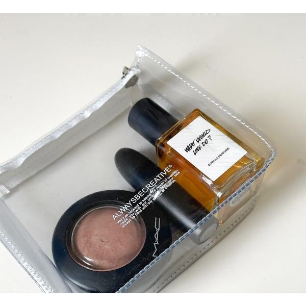 ʜᴀʀᴜᴅᴀɪʟʏ🌙  預購｜韓國文創 純白LOGO棉麻束口袋 束口包 PVC透明拉鍊包 收納包 隨身包 共三款-細節圖6