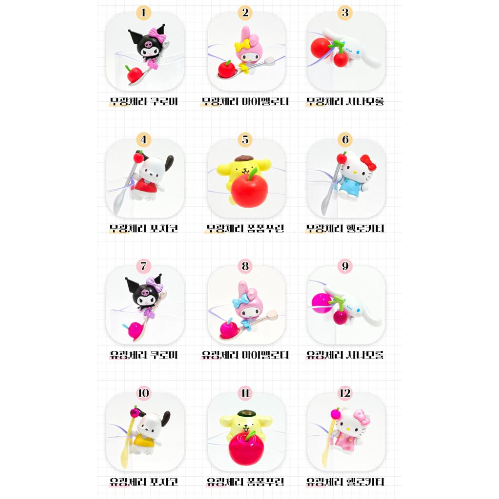 ʜᴀʀᴜᴅᴀɪʟʏ🌙 現貨供應｜三麗鷗 角色杯緣子 公仔 盲抽-細節圖6