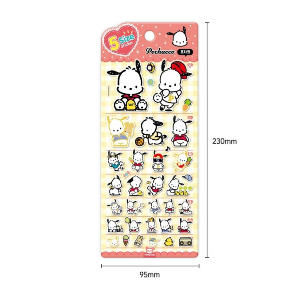 ʜᴀʀᴜᴅᴀɪʟʏ🌙 現貨｜三麗鷗 角色 5 size 貼紙-細節圖3