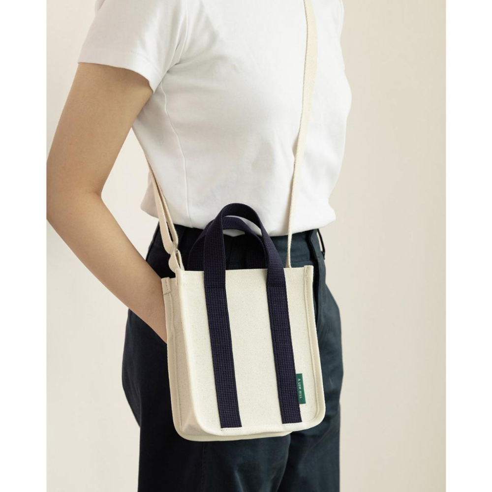 ʜᴀʀᴜᴅᴀɪʟʏ🌙  預購｜livework 黑白撞色包邊棉麻手提包 側背包 肩背包 外出包 斜背包 共三款-細節圖4