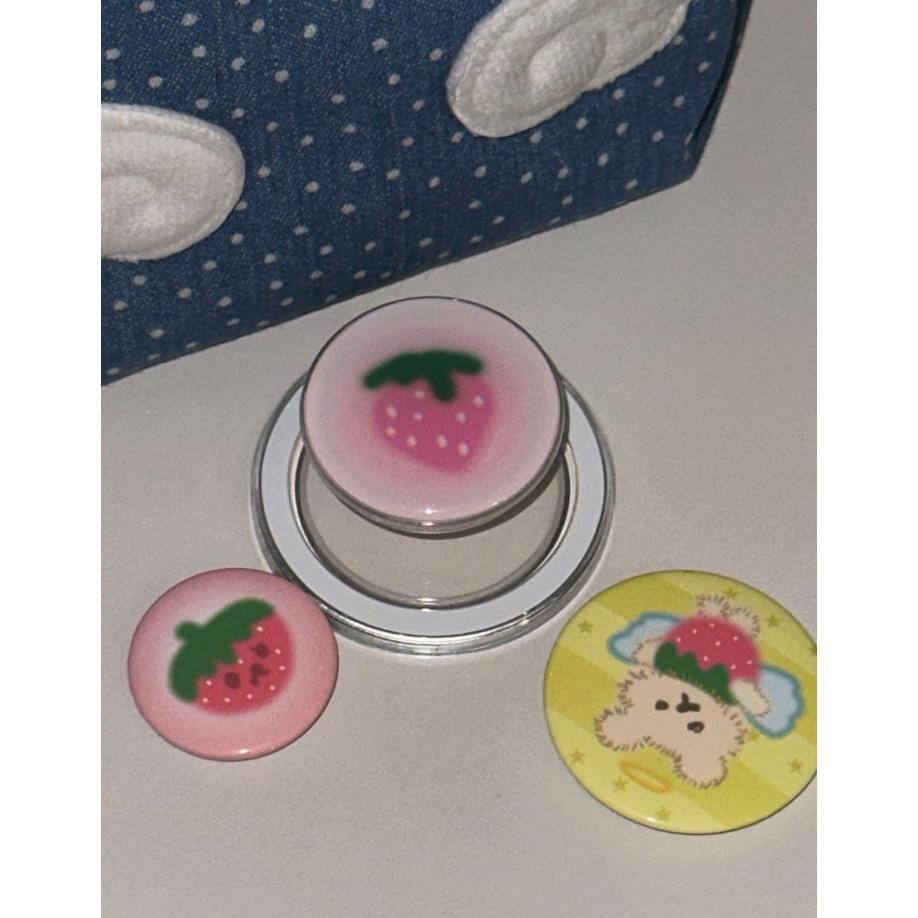 ʜᴀʀᴜᴅᴀɪʟʏ🌙 預購｜韓國文創 mazzzzy 草莓天使熊胸章組 徽章 胸章 別針 裝飾 掛飾-細節圖5