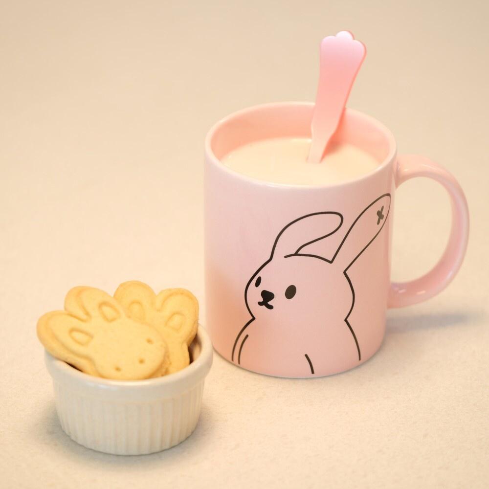ʜᴀʀᴜᴅᴀɪʟʏ🌙  預購｜MUZIK TIGER 可愛小老虎 兔兔系列400ml陶瓷馬克杯 水杯-細節圖4