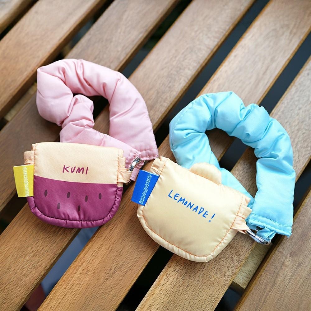 ʜᴀʀᴜᴅᴀɪʟʏ🌙 部分有貨｜韓國文創  Second Morning 耳機包 (檸檬款/地瓜款)-細節圖2