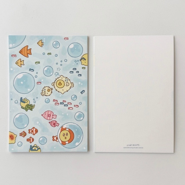 ʜᴀʀᴜᴅᴀɪʟʏ🌙 部分有貨｜Second Morning 夏日假期系列明信片 插畫迷你海報 地瓜 檸檬 蘋果-規格圖9