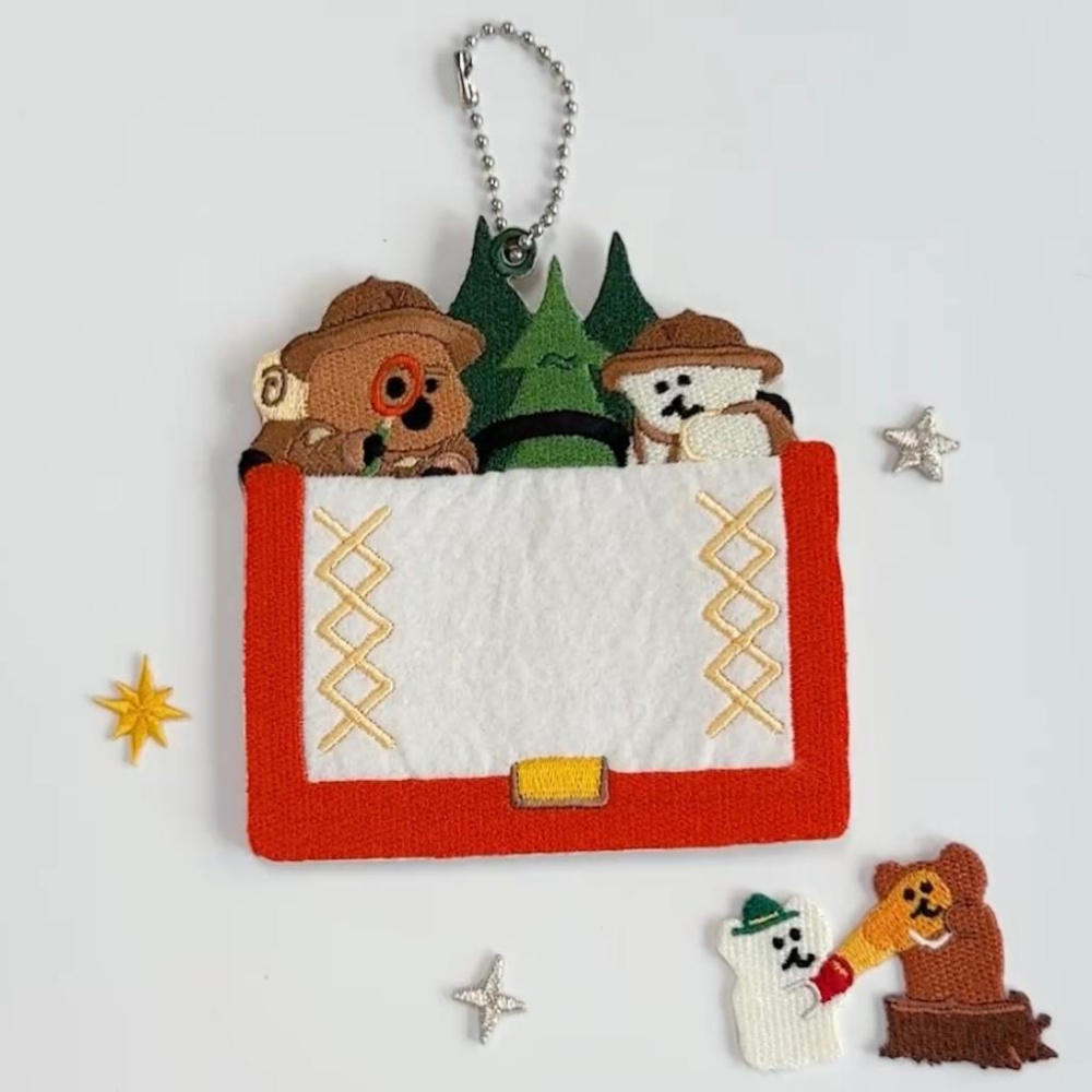 ʜᴀʀᴜᴅᴀɪʟʏ🌙 現貨｜DINOTAENG OBJECT 快閃店 布徽章吊飾 熱燙印徽章-細節圖2