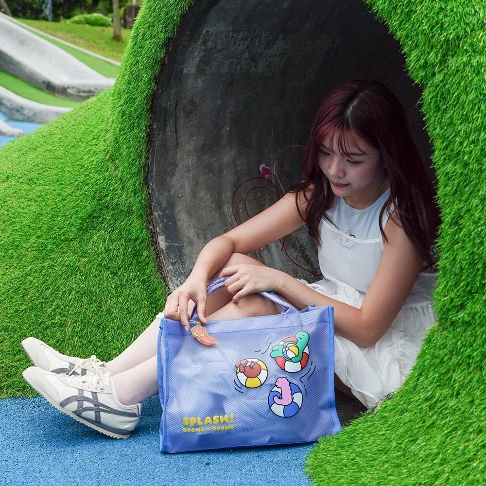 ʜᴀʀᴜᴅᴀɪʟʏ🌙 現貨｜JOGUMAN STUDIO 透明網格肩背包 透明提袋 透明手提袋-細節圖2