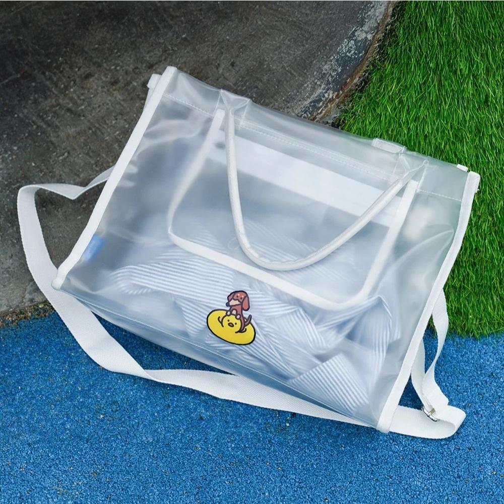 ʜᴀʀᴜᴅᴀɪʟʏ🌙 現貨｜JOGUMAN STUDIO 透明網格肩背包 透明提袋 透明手提袋-細節圖7