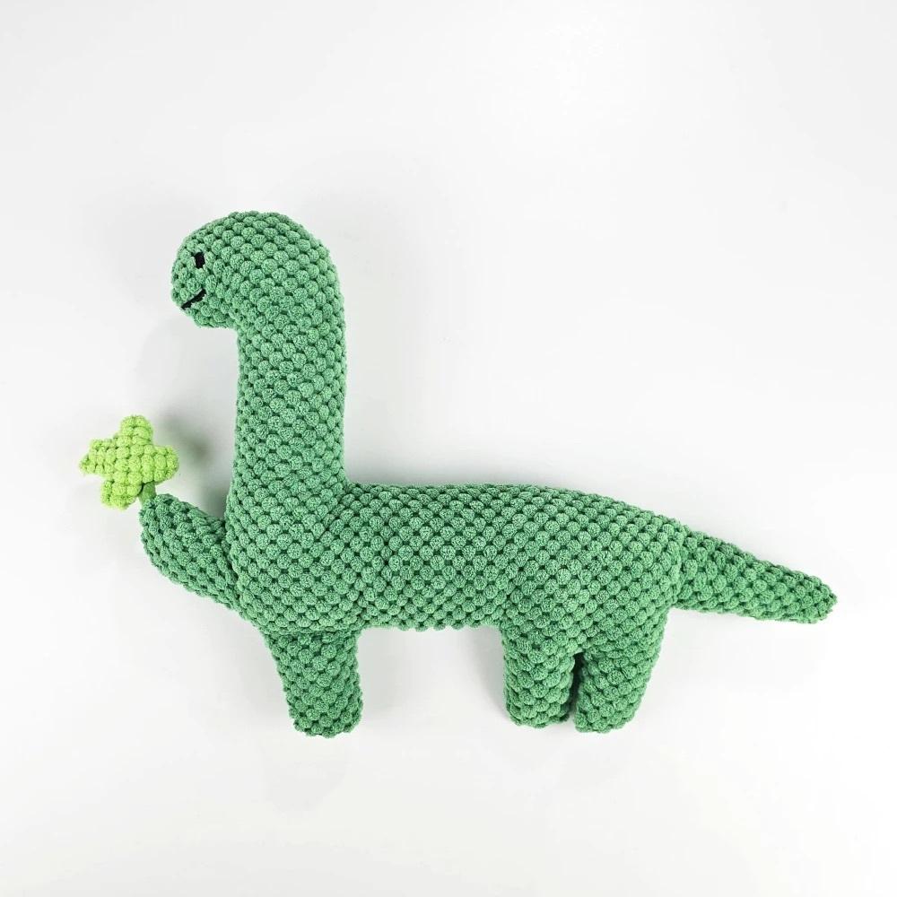 ʜᴀʀᴜᴅᴀɪʟʏ🌙 現貨｜JOGUMAN STUDIO 幸運草恐龍寵物玩具 寵物發聲玩具-細節圖2