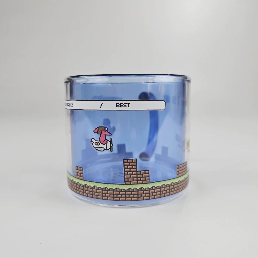 ʜᴀʀᴜᴅᴀɪʟʏ🌙 現貨｜JOGUMAN STUDIO 像素恐龍雙層玻璃杯 雙層水杯 玻璃水杯-細節圖7