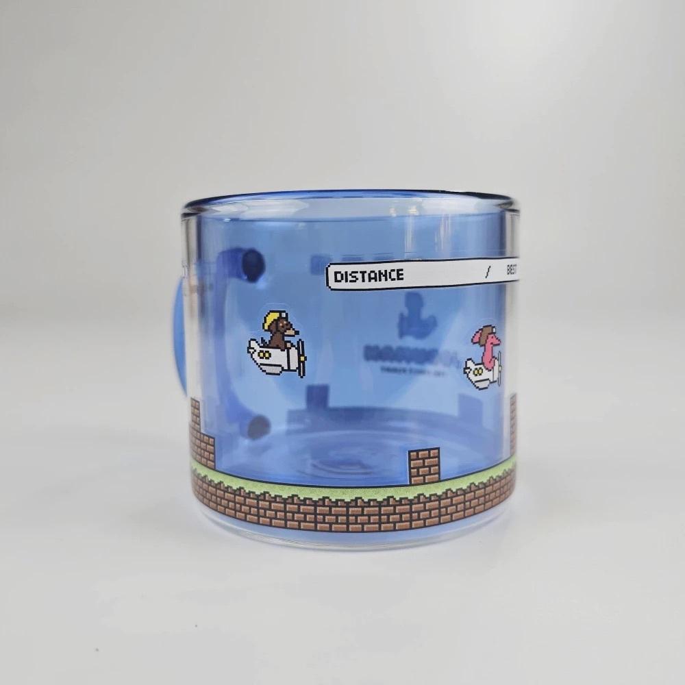 ʜᴀʀᴜᴅᴀɪʟʏ🌙 現貨｜JOGUMAN STUDIO 像素恐龍雙層玻璃杯 雙層水杯 玻璃水杯-細節圖8