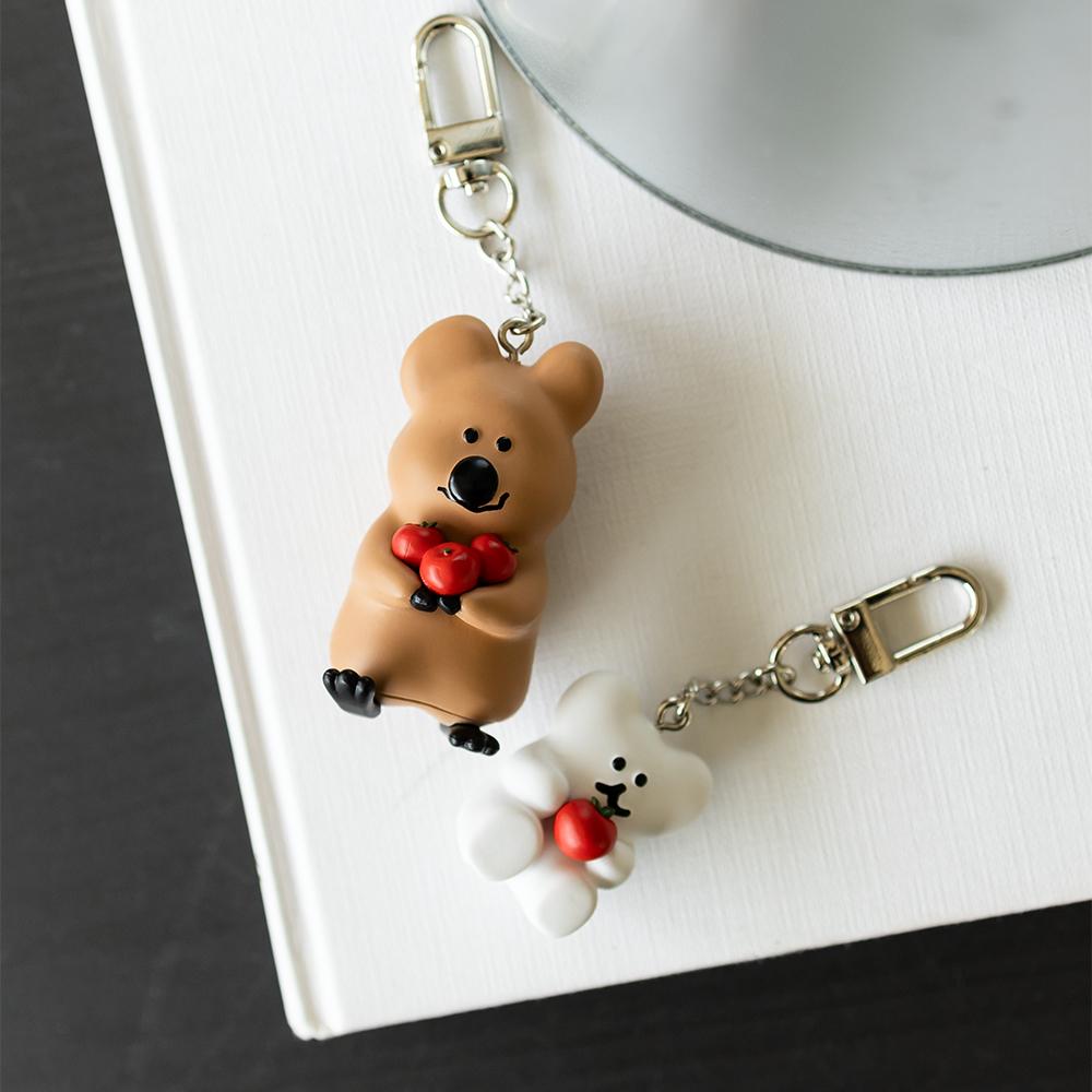 ʜᴀʀᴜᴅᴀɪʟʏ🌙 預購｜Dinotaeng Apple Picking Keychain 吊飾 短尾袋鼠 吊飾-細節圖3