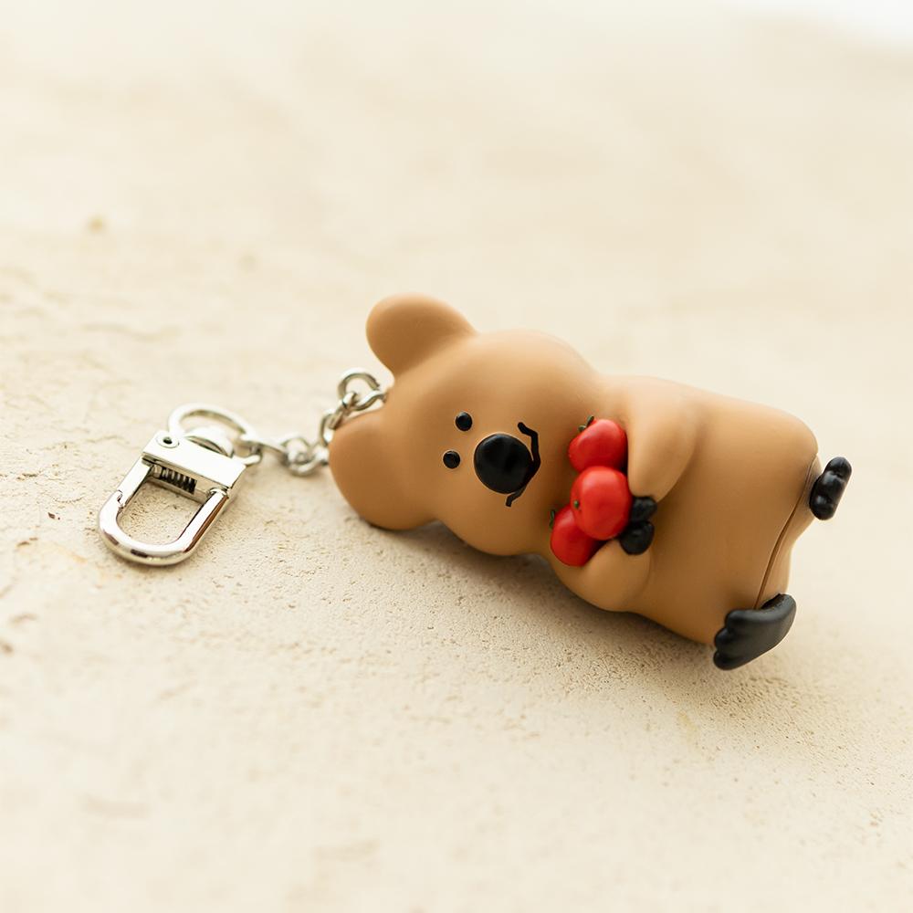 ʜᴀʀᴜᴅᴀɪʟʏ🌙 預購｜Dinotaeng Apple Picking Keychain 吊飾 短尾袋鼠 吊飾-細節圖8