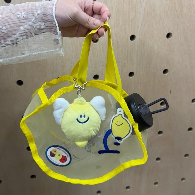 ʜᴀʀᴜᴅᴀɪʟʏ🌙  預購｜韓國文創 second morning 檸檬 蘋果 網紗造型提袋 購物袋-細節圖2