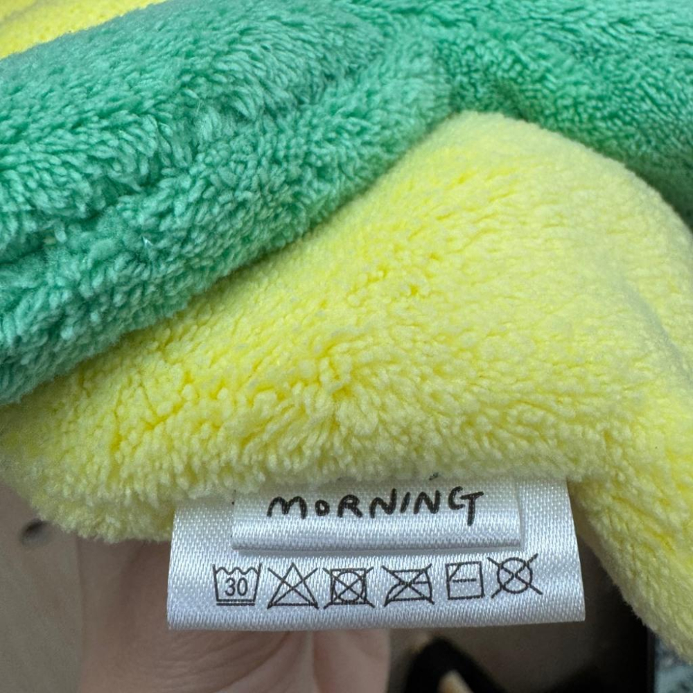 ʜᴀʀᴜᴅᴀɪʟʏ🌙 現貨｜SecondMorning　幸運草檸檬擦手巾 珊瑚絨造型擦手巾-細節圖4