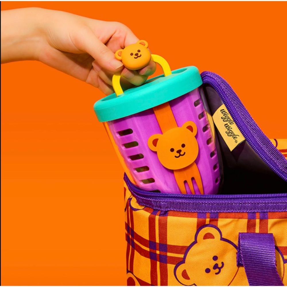 𝐒𝐭𝐚𝐲𝐜𝐨𝐳𝐲 ♡ 預購｜韓國家居・wigglewiggle Fruit Pot 微笑小花 熊熊水果碗 隨身水果盒-細節圖2