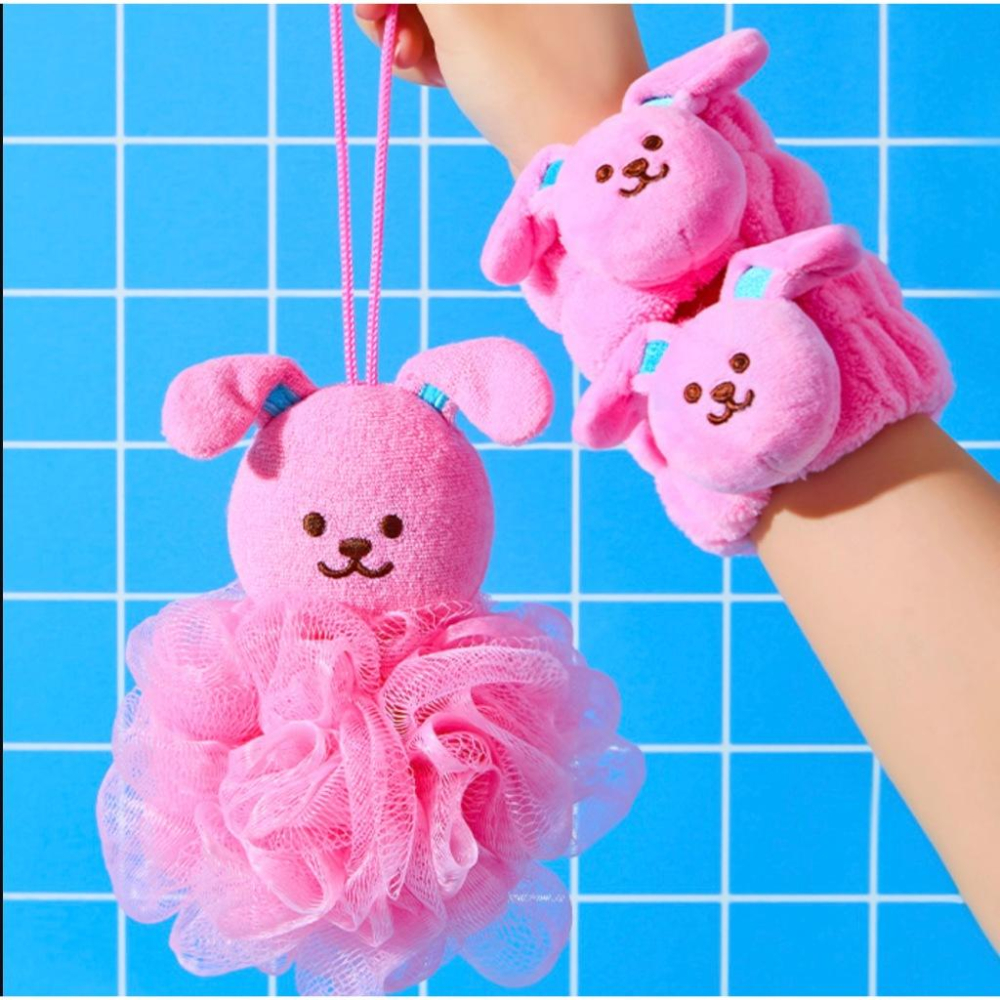 𝐒𝐭𝐚𝐲𝐜𝐨𝐳𝐲 ♡ 預購｜韓國家居・wigglewiggle 熊熊 兔兔 獨角獸造型沐浴球 起泡沐浴球 泡立網浴球-細節圖3