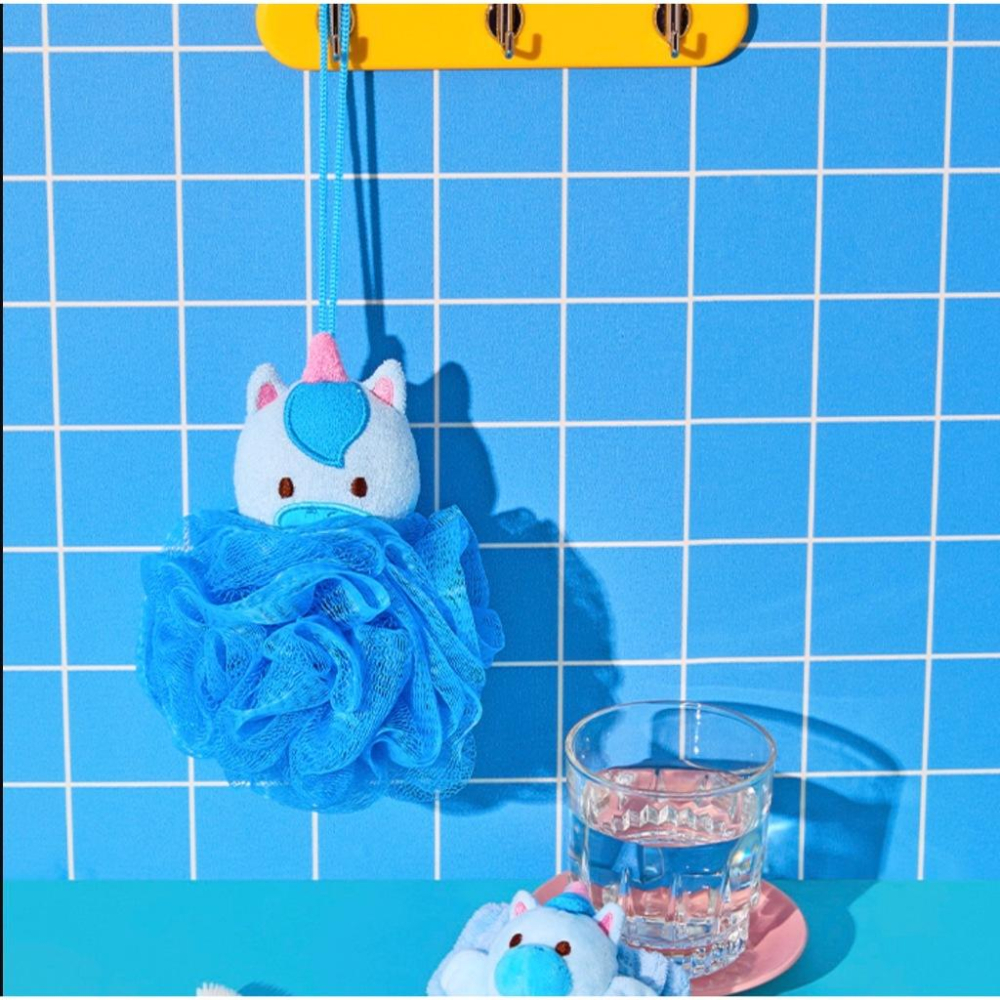 𝐒𝐭𝐚𝐲𝐜𝐨𝐳𝐲 ♡ 預購｜韓國家居・wigglewiggle 熊熊 兔兔 獨角獸造型沐浴球 起泡沐浴球 泡立網浴球-細節圖4