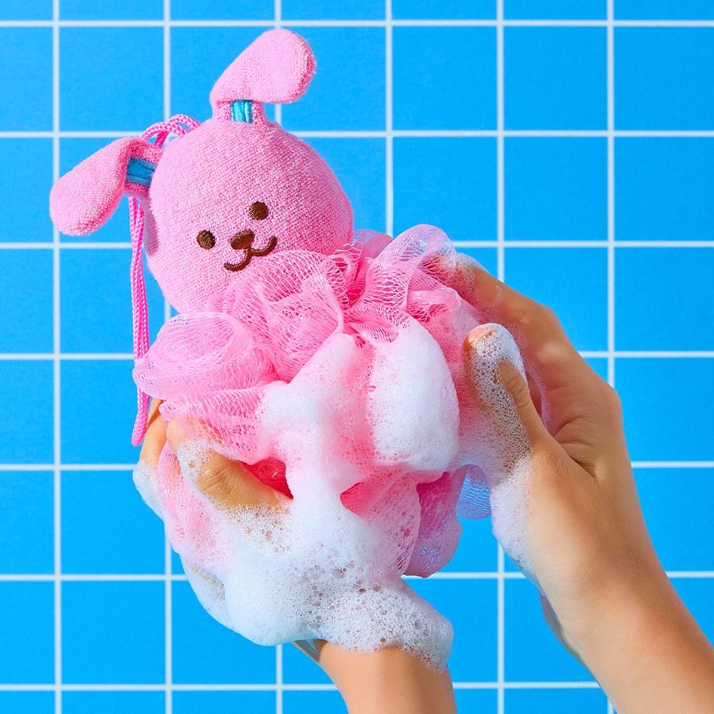 𝐒𝐭𝐚𝐲𝐜𝐨𝐳𝐲 ♡ 預購｜韓國家居・wigglewiggle 熊熊 兔兔 獨角獸造型沐浴球 起泡沐浴球 泡立網浴球-細節圖5