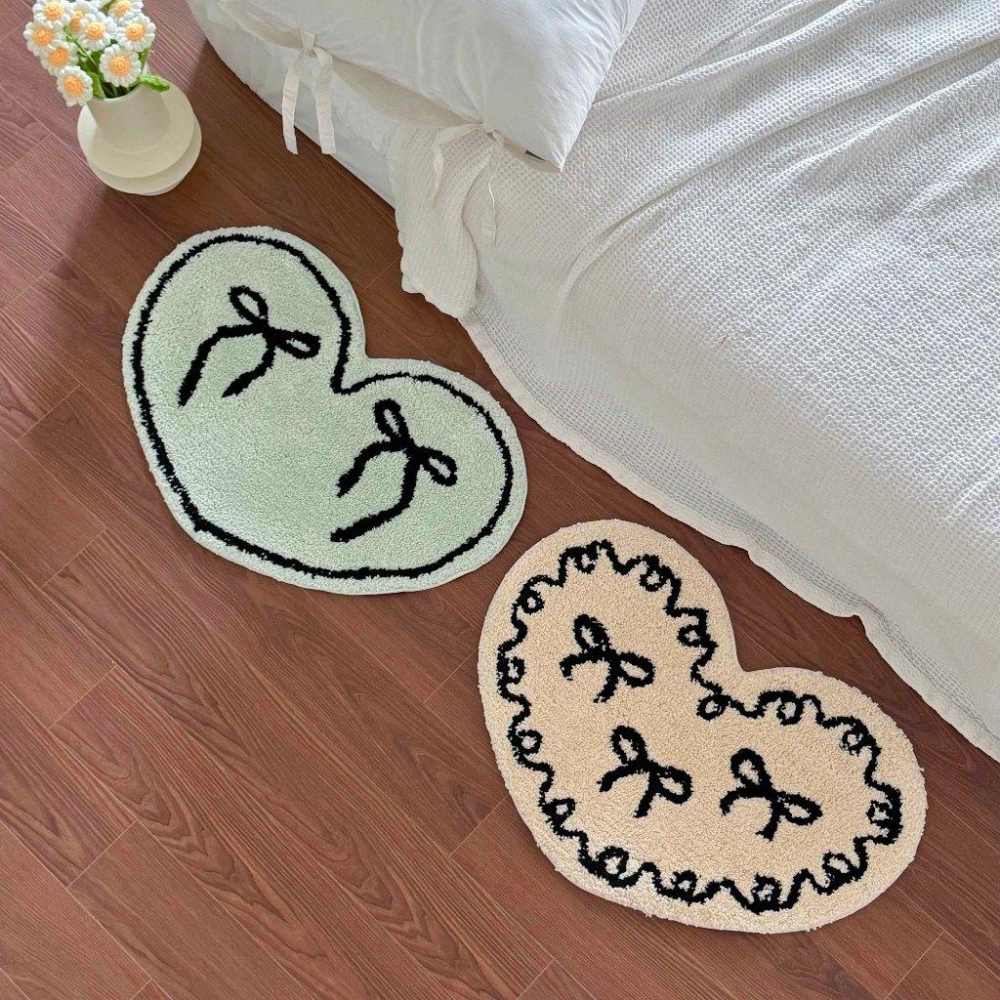 𝐒𝐭𝐚𝐲𝐜𝐨𝐳𝐲 ♡ 預購｜韓國家居・Papergarden 七彩愛心造型地墊 可愛心型腳踏墊 心型腳踏墊-細節圖8
