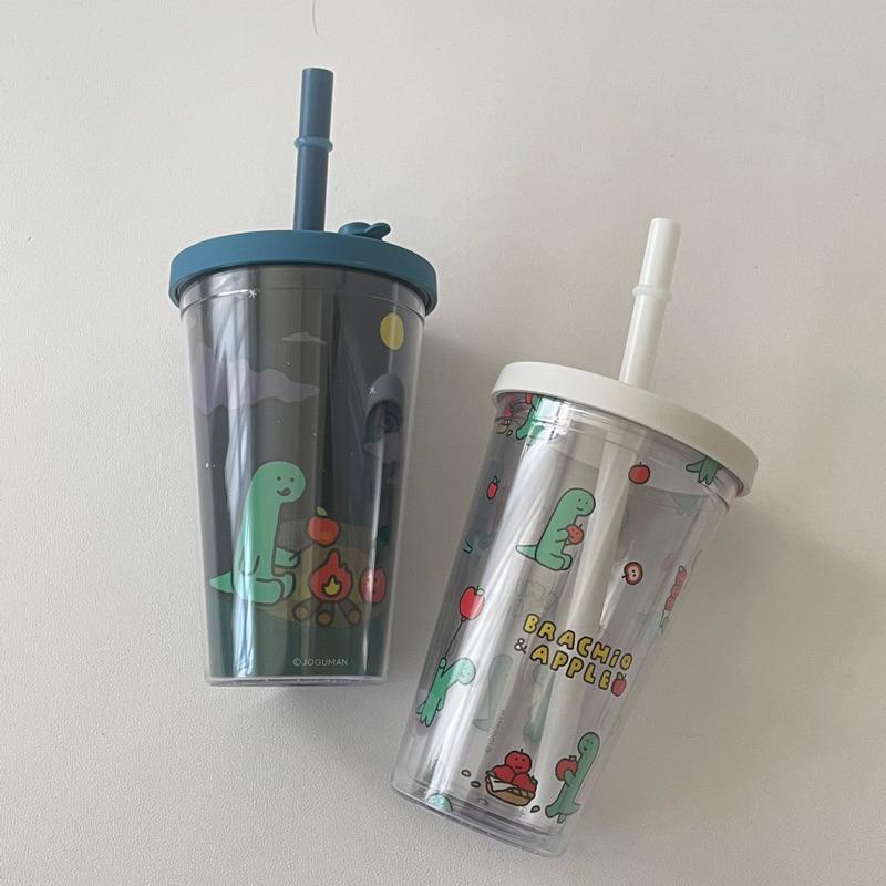 ʜᴀʀᴜᴅᴀɪʟʏ🌙 現貨｜joguman 小脘龍 480ml 雙層冷水杯 隨手杯 環保杯-細節圖4