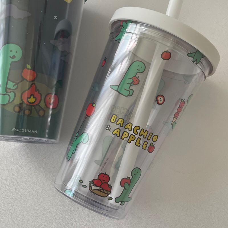 ʜᴀʀᴜᴅᴀɪʟʏ🌙 現貨｜joguman 小脘龍 480ml 雙層冷水杯 隨手杯 環保杯-細節圖5