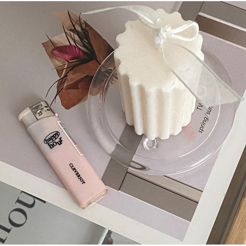 ʜᴀʀᴜᴅᴀɪʟʏ🌙  現貨｜韓國文創 happy hour 粉色打火機 韓系打火機 打火機-細節圖4