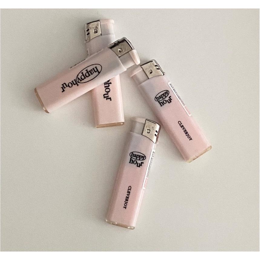 ʜᴀʀᴜᴅᴀɪʟʏ🌙  現貨｜韓國文創 happy hour 粉色打火機 韓系打火機 打火機-細節圖6