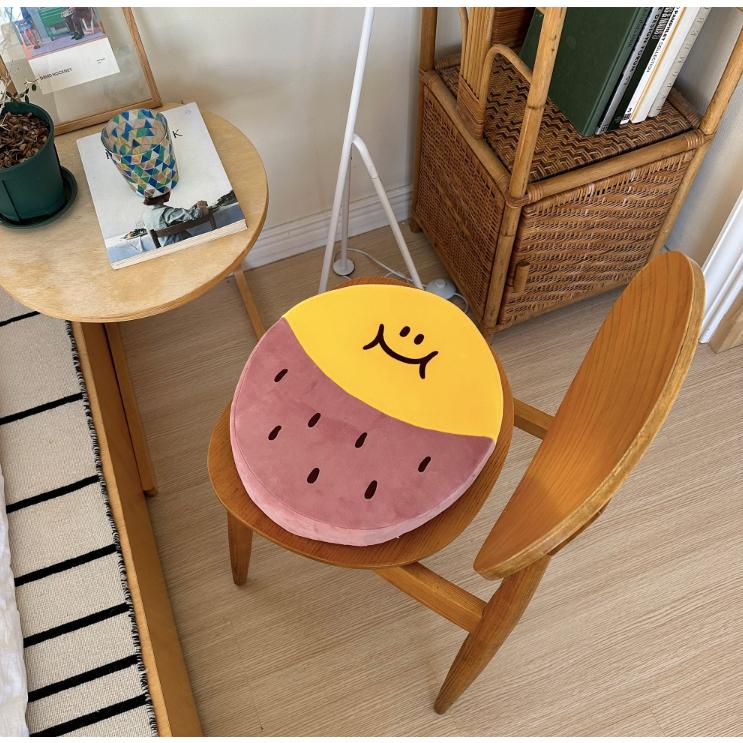 ʜᴀʀᴜᴅᴀɪʟʏ🌙 預購｜Second Morning 檸檬 地瓜 造型 坐墊 靠墊 居家 厚椅墊-細節圖9