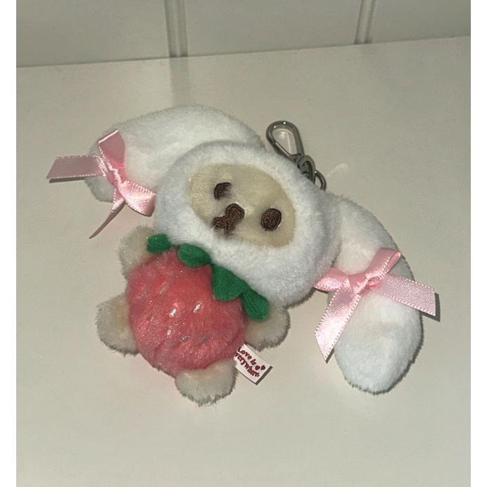 ʜᴀʀᴜᴅᴀɪʟʏ🌙 預購｜Mazzzzy 草莓馬芬娃娃吊飾 Strawberry Muffin Key Ring-細節圖5