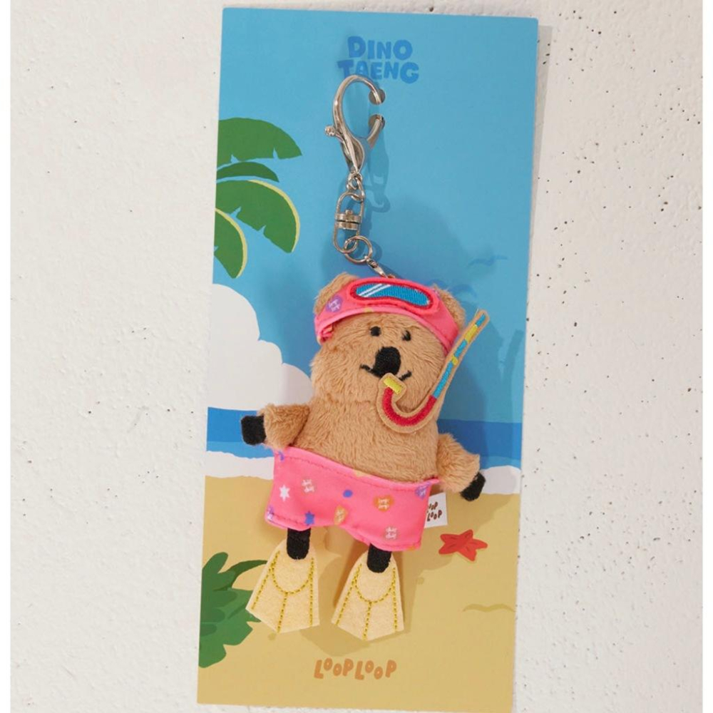 ʜᴀʀᴜᴅᴀɪʟʏ🌙 現貨供應｜DinotaengＸLooploop 泳裝Quokka娃娃吊飾 造型吊飾-細節圖2