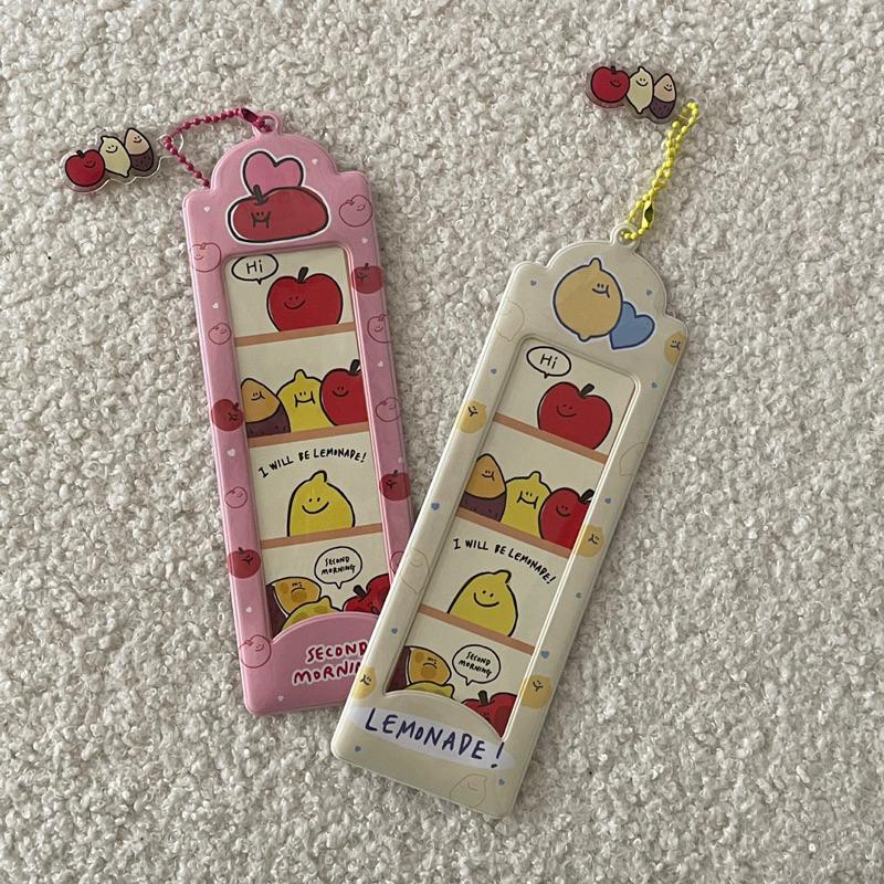 ʜᴀʀᴜᴅᴀɪʟʏ🌙 部份現貨｜second morning 檸檬 地瓜 蘋果 人生四格照卡套  拍貼機卡套 吊飾-細節圖3