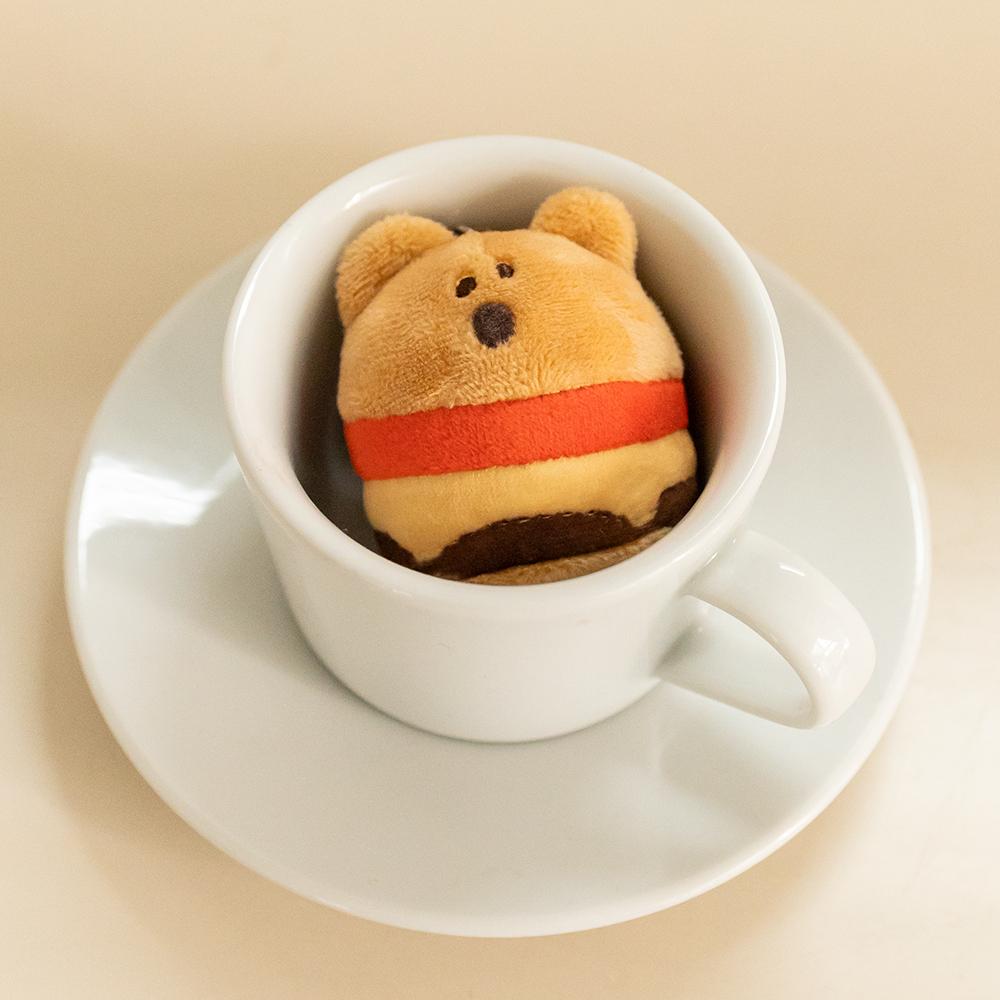 ʜᴀʀᴜᴅᴀɪʟʏ🌙 預購｜Dinotaeng Quokka 玩偶吊飾 短尾袋鼠球類系列/學校系列吊飾 球棒 棒球 漢堡-細節圖8