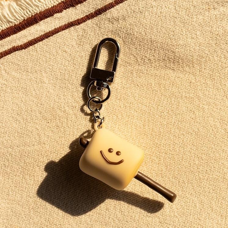 ʜᴀʀᴜᴅᴀɪʟʏ🌟 現貨｜DINOTAENG 烤焦棉花糖吊飾 造型吊飾 變色吊飾 造型鑰匙圈 照光變色吊飾-細節圖3