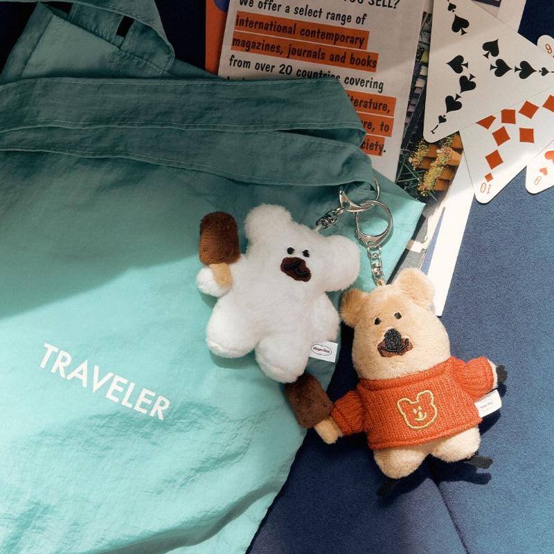 ʜᴀʀᴜᴅᴀɪʟʏ🌙 部分有貨｜DinotaengＸHäagen-Dazs Quokka Bobo 娃娃吊飾 娃娃鑰匙圈-細節圖4
