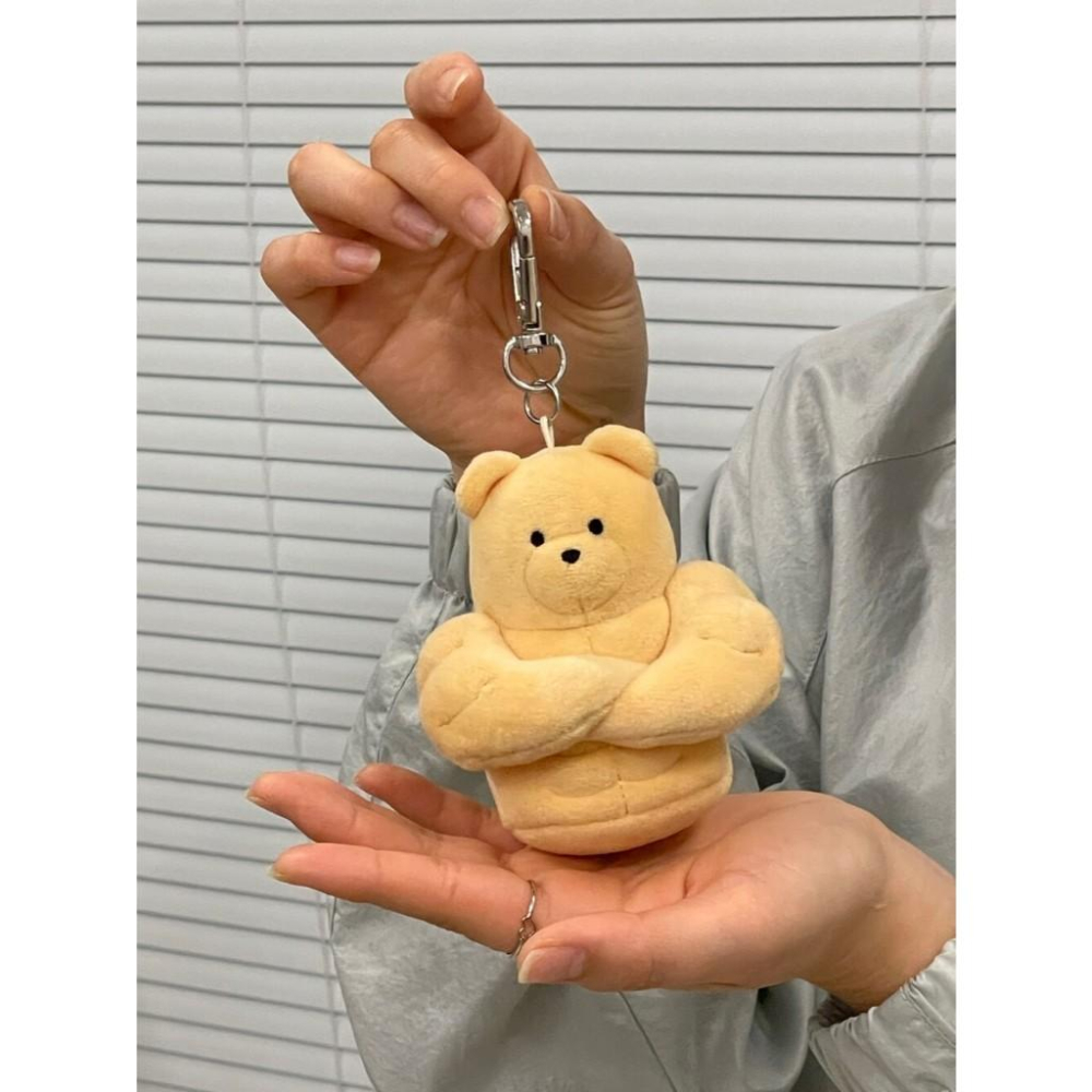 ʜᴀʀᴜᴅᴀɪʟʏ🌙 部分有貨｜Madonggom 肌肉熊熊吊飾 健身馬東熊娃娃吊飾-細節圖6