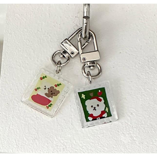 ʜᴀʀᴜᴅᴀɪʟʏ🌙 部份有貨｜MAZZZZY  muffin browine 熊熊 愛心 鑰匙圈 吊飾 掛飾-細節圖8