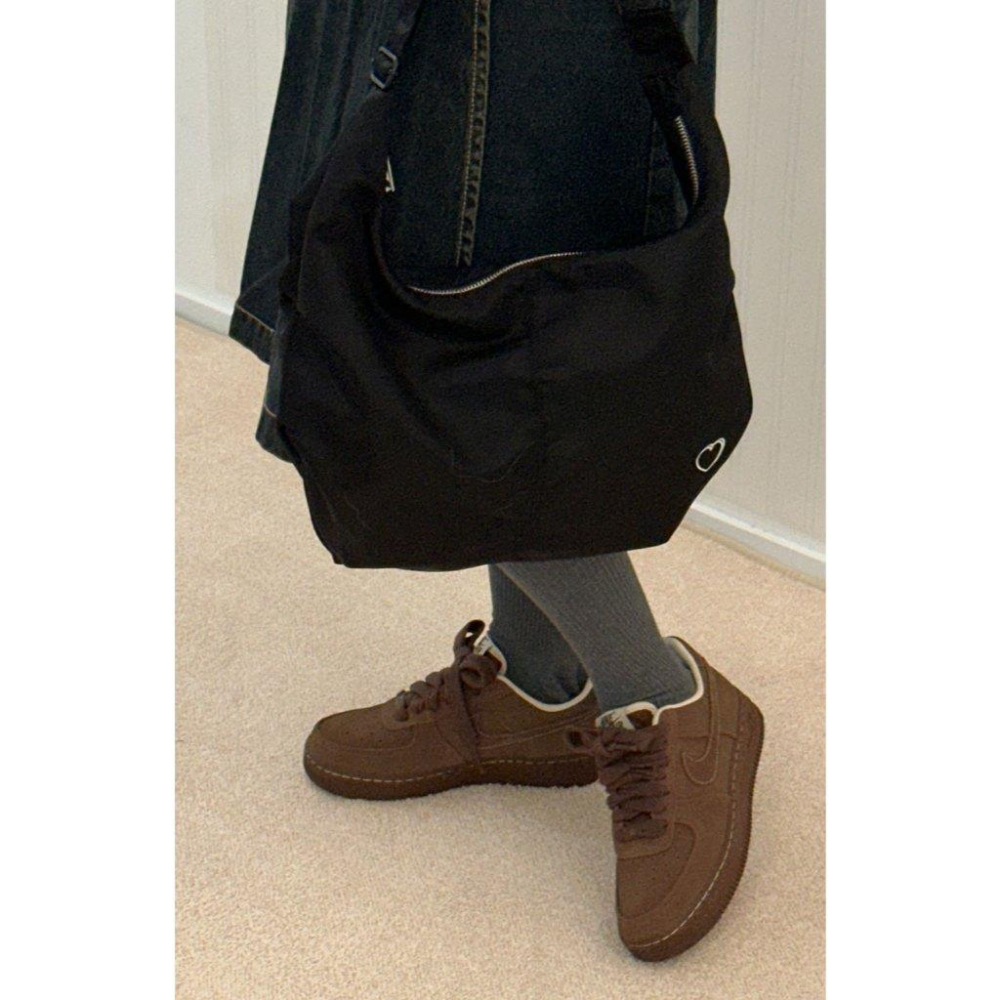 ʜᴀʀᴜᴅᴀɪʟʏ🌙預購｜MAZZZZY Signature Heart Shell Bag 愛心側背包 黑色肩背包-細節圖9