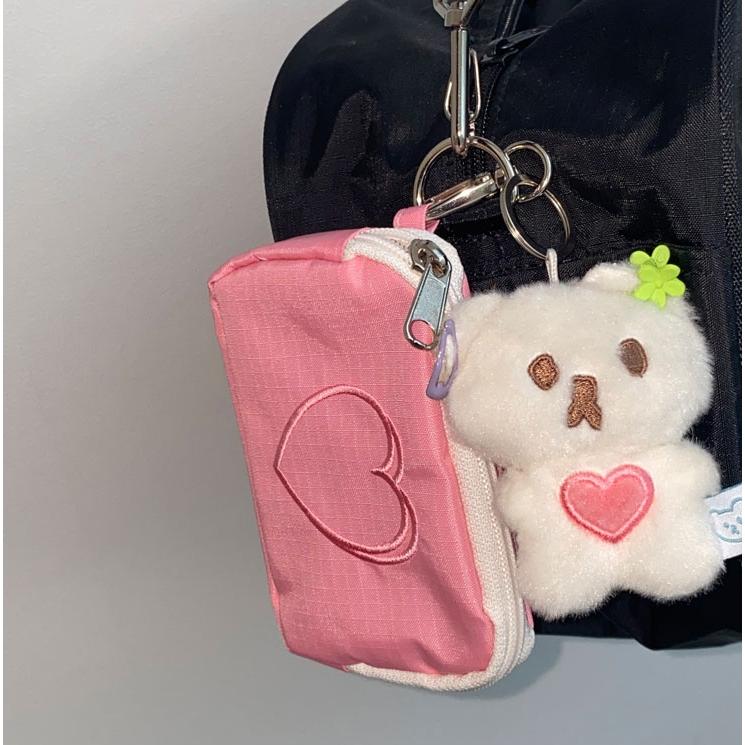 ʜᴀʀᴜᴅᴀɪʟʏ🌙 現貨｜MAZZZZY Signature Heart 愛心logo零錢包 布料卡片收納包 小物收納-細節圖7