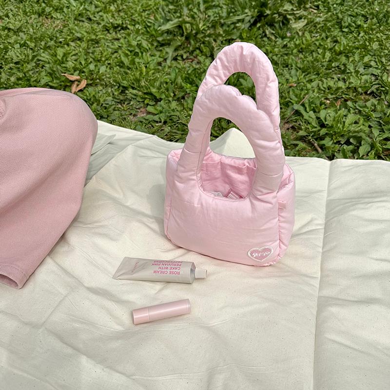 ʜᴀʀᴜᴅᴀɪʟʏ🌙  部分有貨｜secondmorning 素面泡泡手提袋 手提包 輕便提包 迷你手提包 共兩款-細節圖4