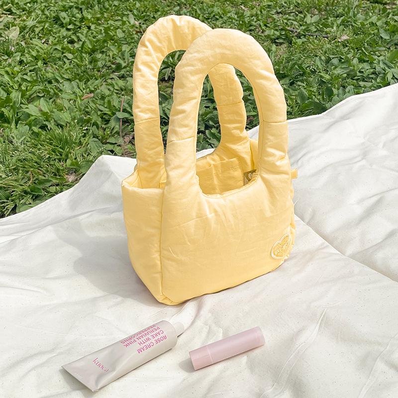 ʜᴀʀᴜᴅᴀɪʟʏ🌙  部分有貨｜secondmorning 素面泡泡手提袋 手提包 輕便提包 迷你手提包 共兩款-細節圖8