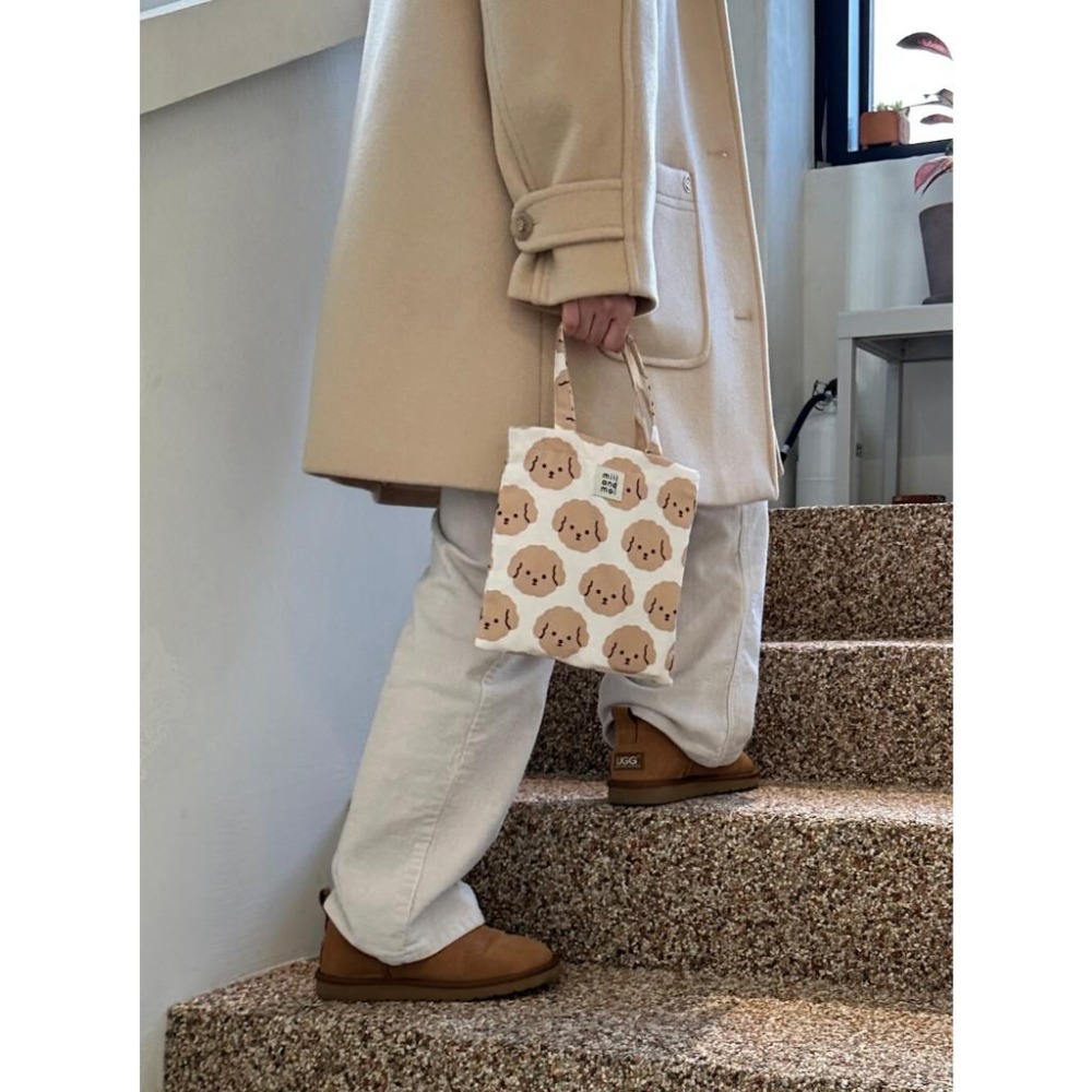 ʜᴀʀᴜᴅᴀɪʟʏ🌙 現貨｜millandmoi 可愛貴賓狗狗迷你托特包 手提袋 日常外出包 袋子-細節圖8