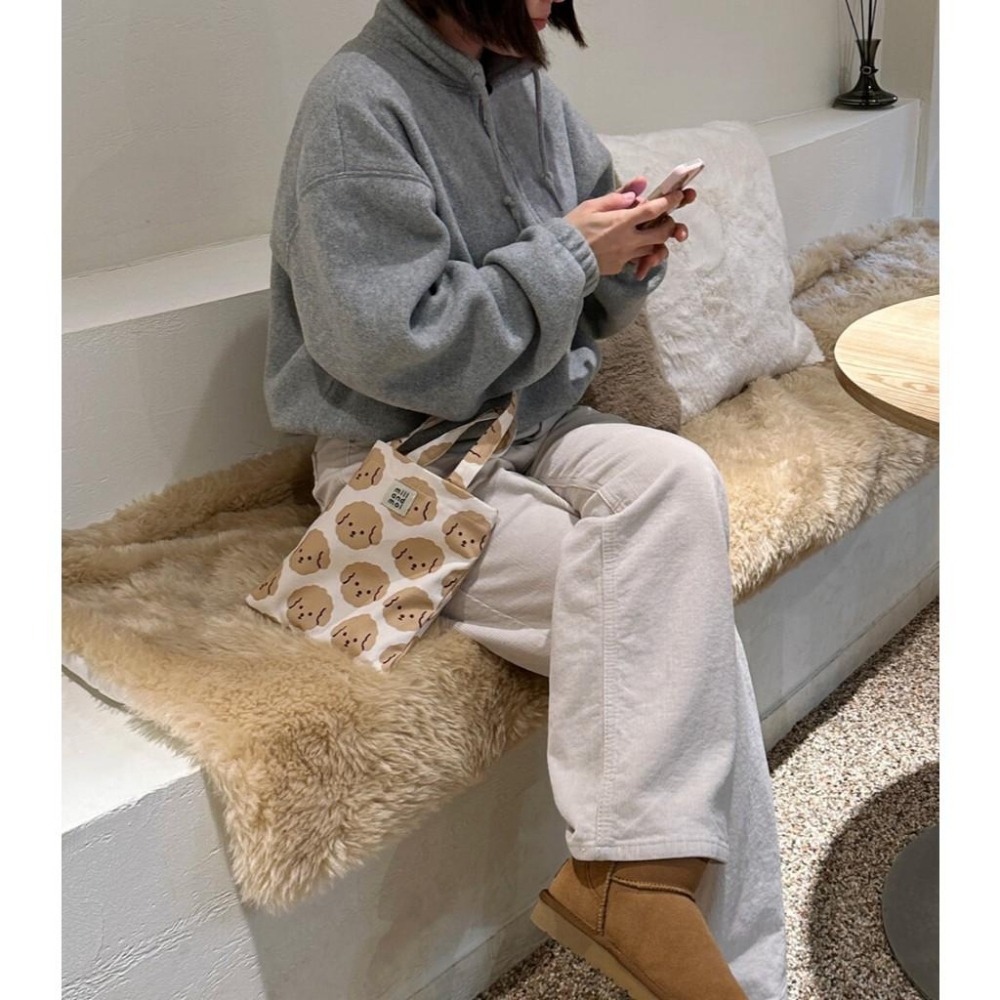 ʜᴀʀᴜᴅᴀɪʟʏ🌙 現貨｜millandmoi 可愛貴賓狗狗迷你托特包 手提袋 日常外出包 袋子-細節圖9